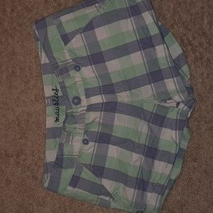 Plaid shorts
